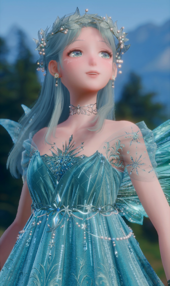 Teal Short Dress Fairy image