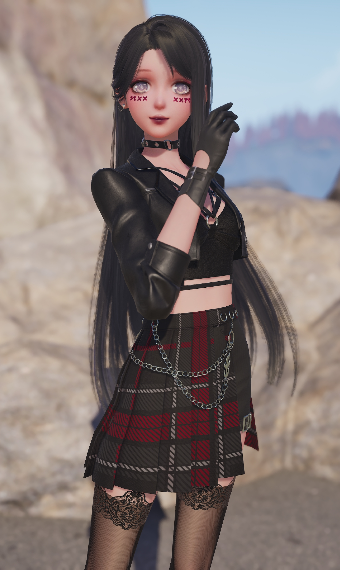 Goth Girl at the Beach image