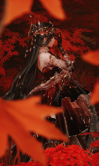 our lady in red image