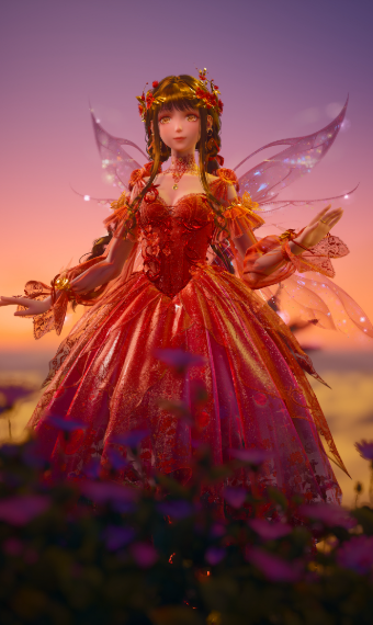 Red Rose Fairy image