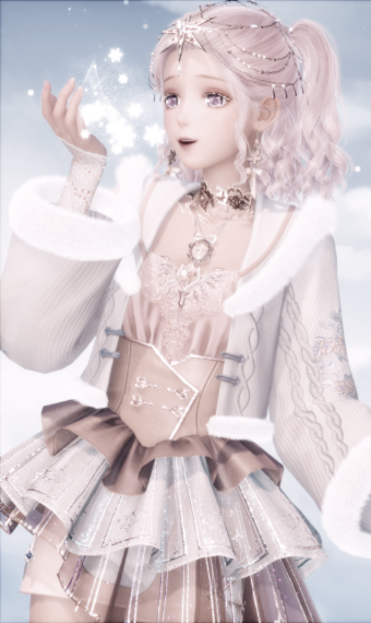 Rosy Snowfall image