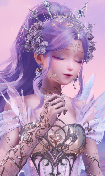 Pink Gold Short Dress Fairy image