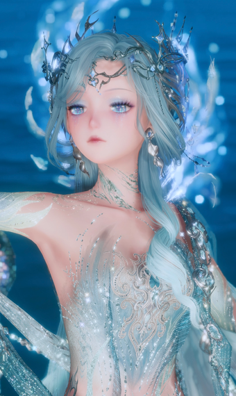 Blue Skin Dress Sleeves image