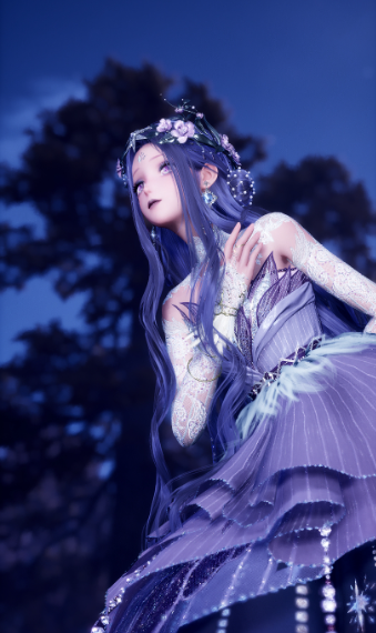 Purple swan image