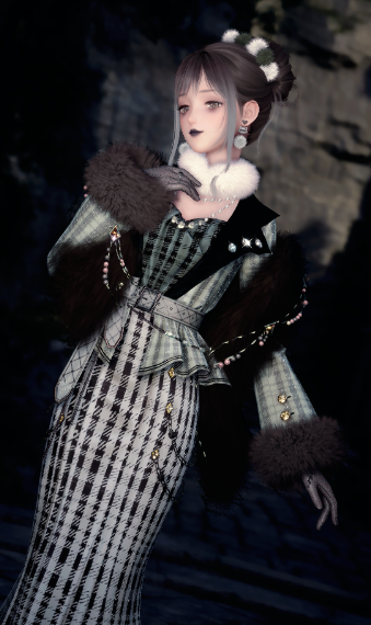 Momo-Match n31: Dripped in Black & White Fur image