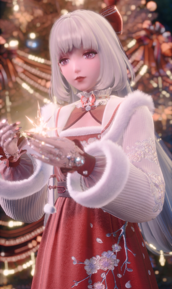 Red White Holiday Dress image