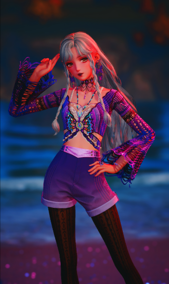 Retro purple image