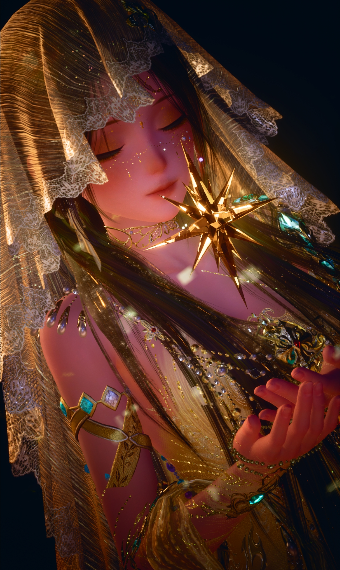 Golden tear image