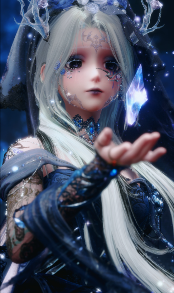 Black blue and purple Nameless Selfless image