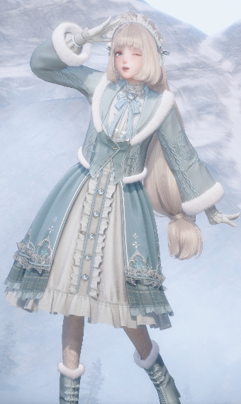 snow winter girl image