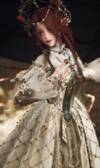 Light-veiled rose image