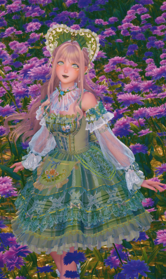 green doll image