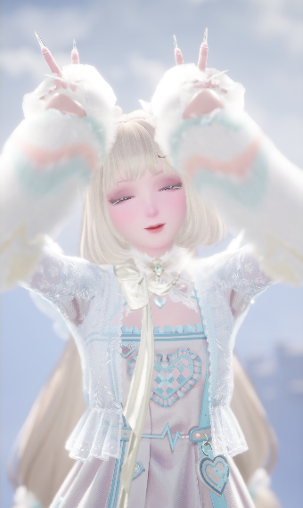 Fluffy White Cat image