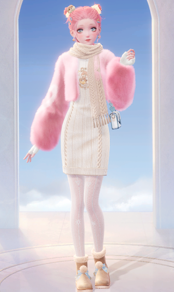 Cozy pastel winter image