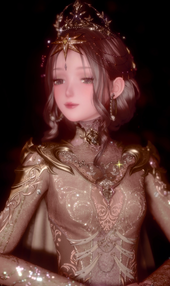 Gold Long Dress Cape image