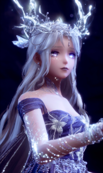 Purple Blue Horns Fairy image
