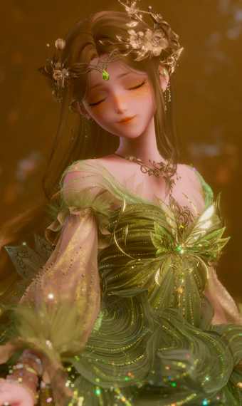 Green Short Dress Fairy image
