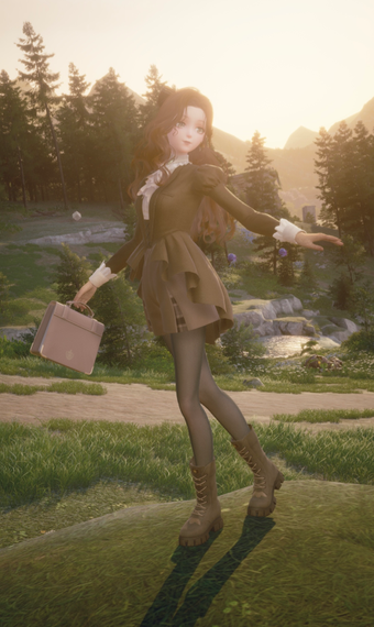 Old fashioned girly going to work idk image