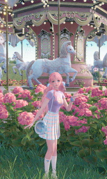 cutesy with rotating horses image