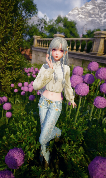 Simple Flowery Girl image