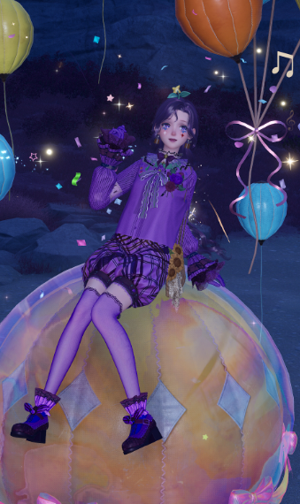 clownish purple image