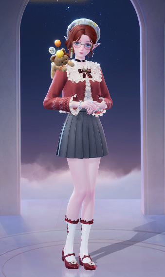 Casual red image