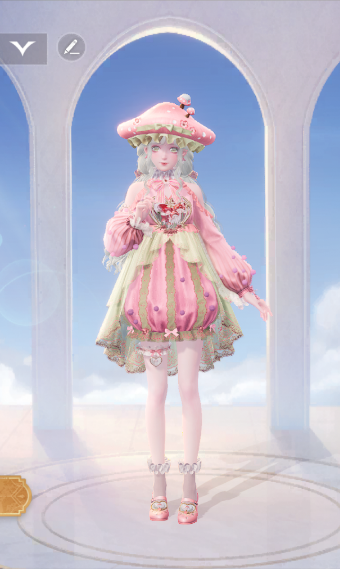 Happy pink mushroom1 image