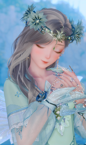 Short Mint Green Dress Fairy image