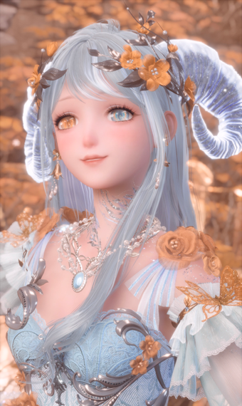 Blue Yellow Flower Dress image
