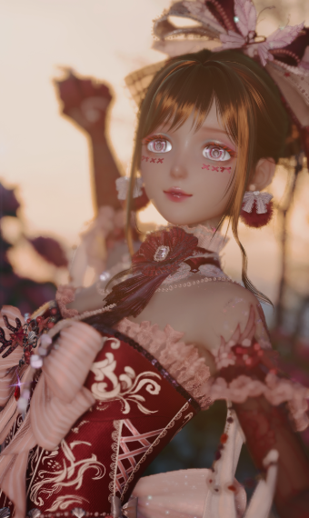 Dreaming of Scarlet Silk and Pink Ribbons image