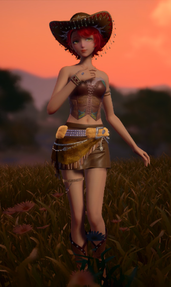Howdy cowgirl image