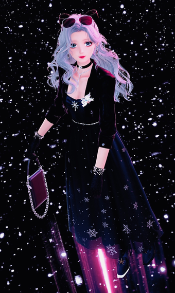 Moonlit Snowfall image