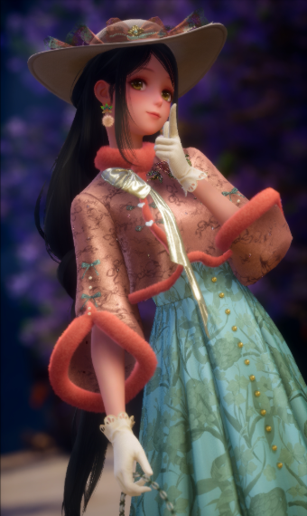 Minty Peach Blossom image