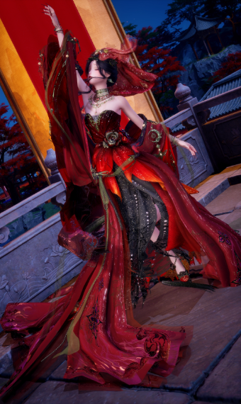 ascent of scarlet roses image