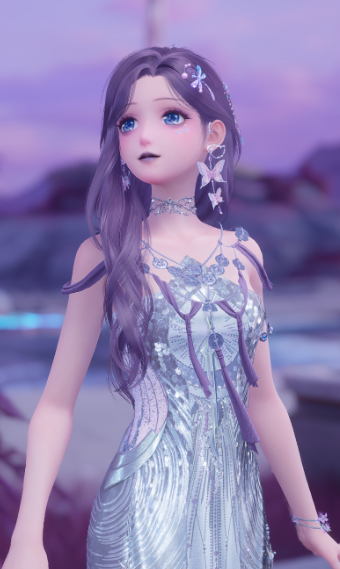 Above the Abyss Glimmers a Butterfly Princess image