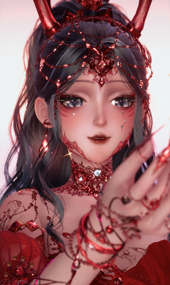 Dancing crimson deer image