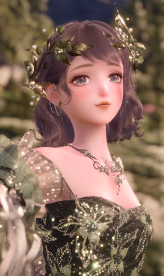 Green Gold Sleeves Dress image