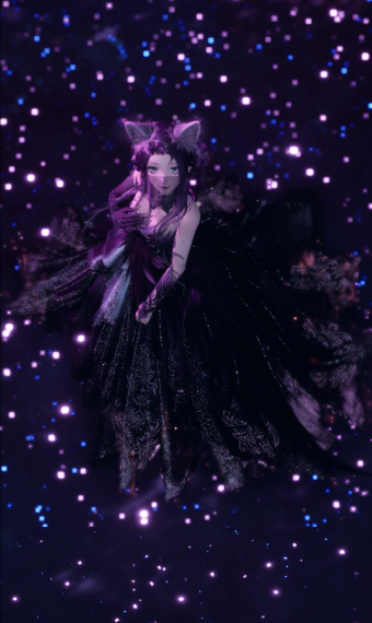 A dark lady cat image