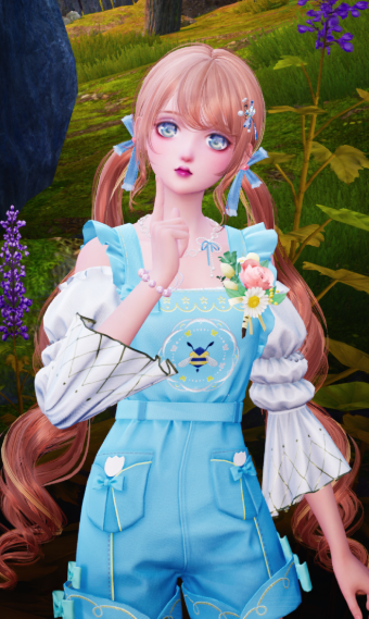 sweet blue flower image