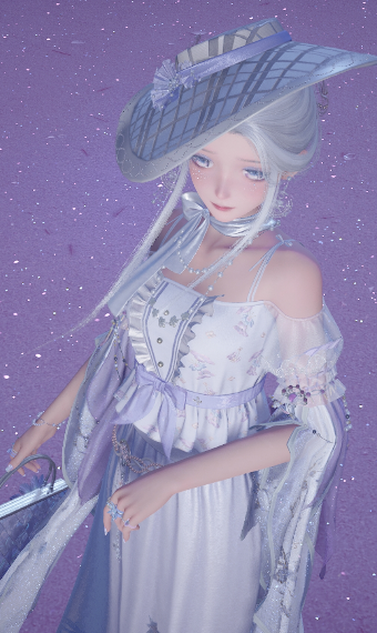 Elegant Peritwinkle Floral Outing image