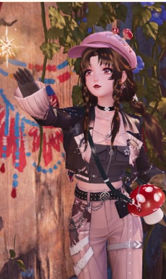 Shroomling Charm, pink alternative, inspiered look image