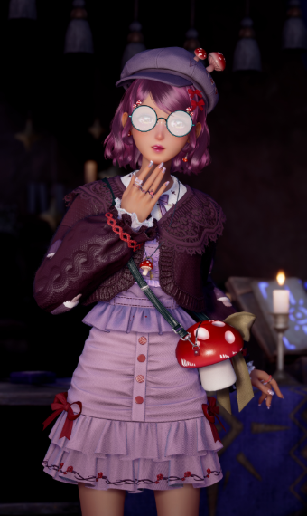 Purple Mushroom Gal - Discord Chain image