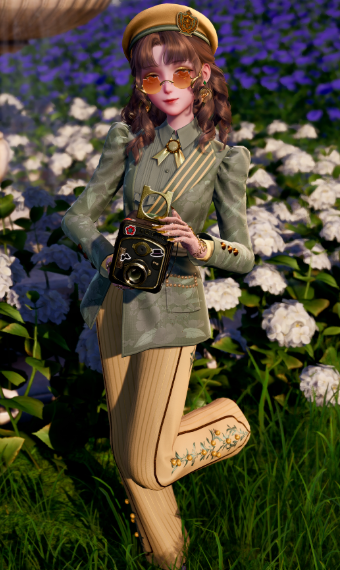 Ivory Petal Frames Office Attire image