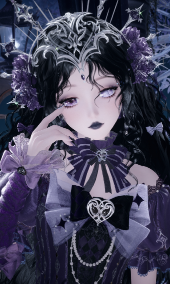 purple lady image
