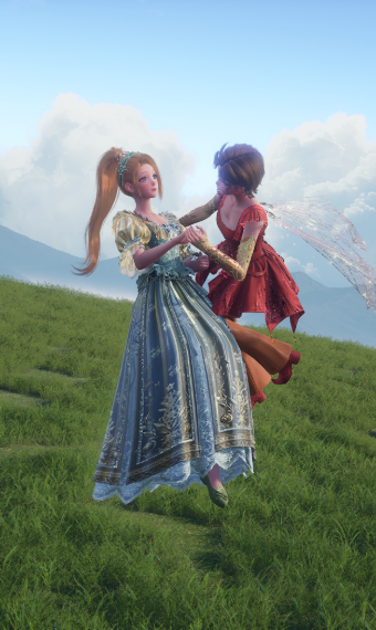 poucelina and cornelius. (second outfit.) image
