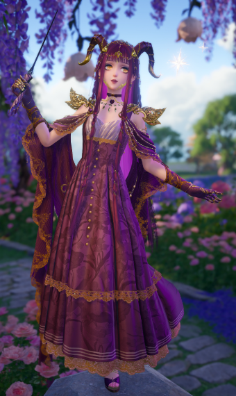 Sorceress of Purper and Gold image