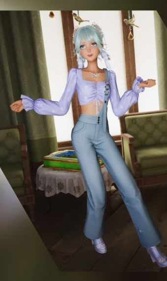Pastel spring farmer image