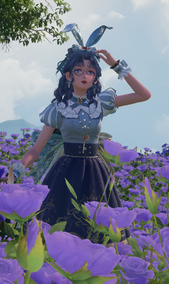 Alice visiting Wonderland image