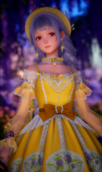 Lavender-Yellow Fluff image