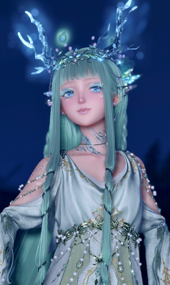 Light Blue Green Horns image